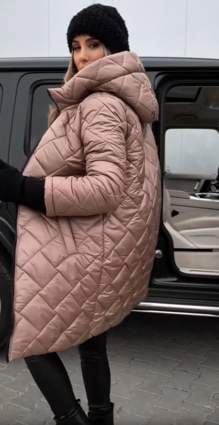 MaisonNox® | Elegante gewatteerde winterjas met capuchon