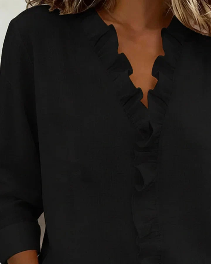 maisonnox® | Blouse met V-hals