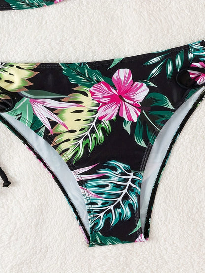 MaisonNox® | Bikini Sculpterend met Beugel en Tropische Bloemenprint voor de Zomer