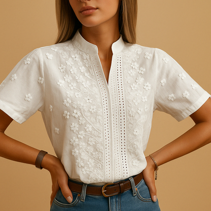 maisonnox® | Trendy witte blouse