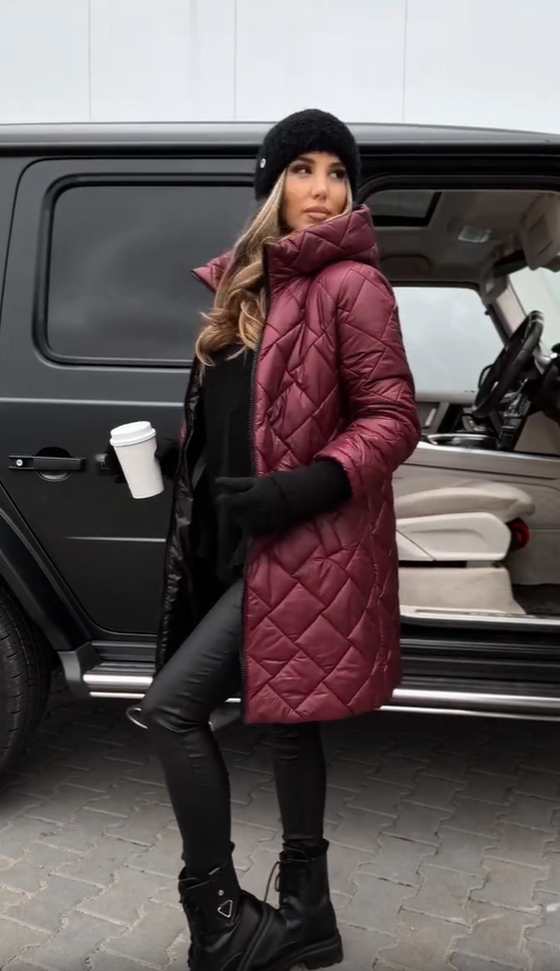 MaisonNox® | Elegante gewatteerde winterjas met capuchon