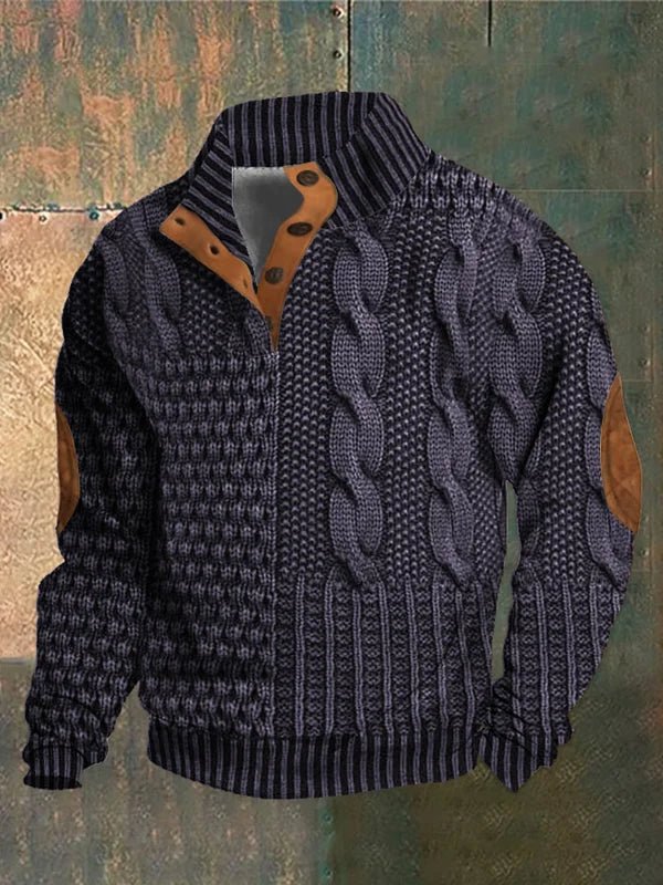 MaisonNox®| Bedrukte Herentrui met Retro Stijl en Ultiem Draagcomfort