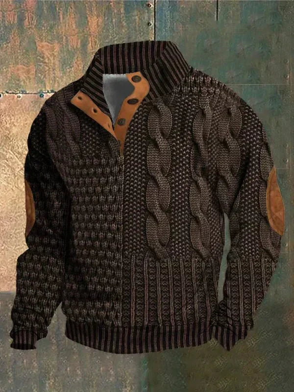 MaisonNox®| Bedrukte Herentrui met Retro Stijl en Ultiem Draagcomfort