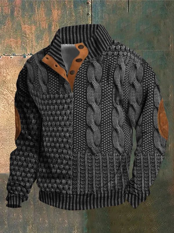MaisonNox®| Bedrukte Herentrui met Retro Stijl en Ultiem Draagcomfort