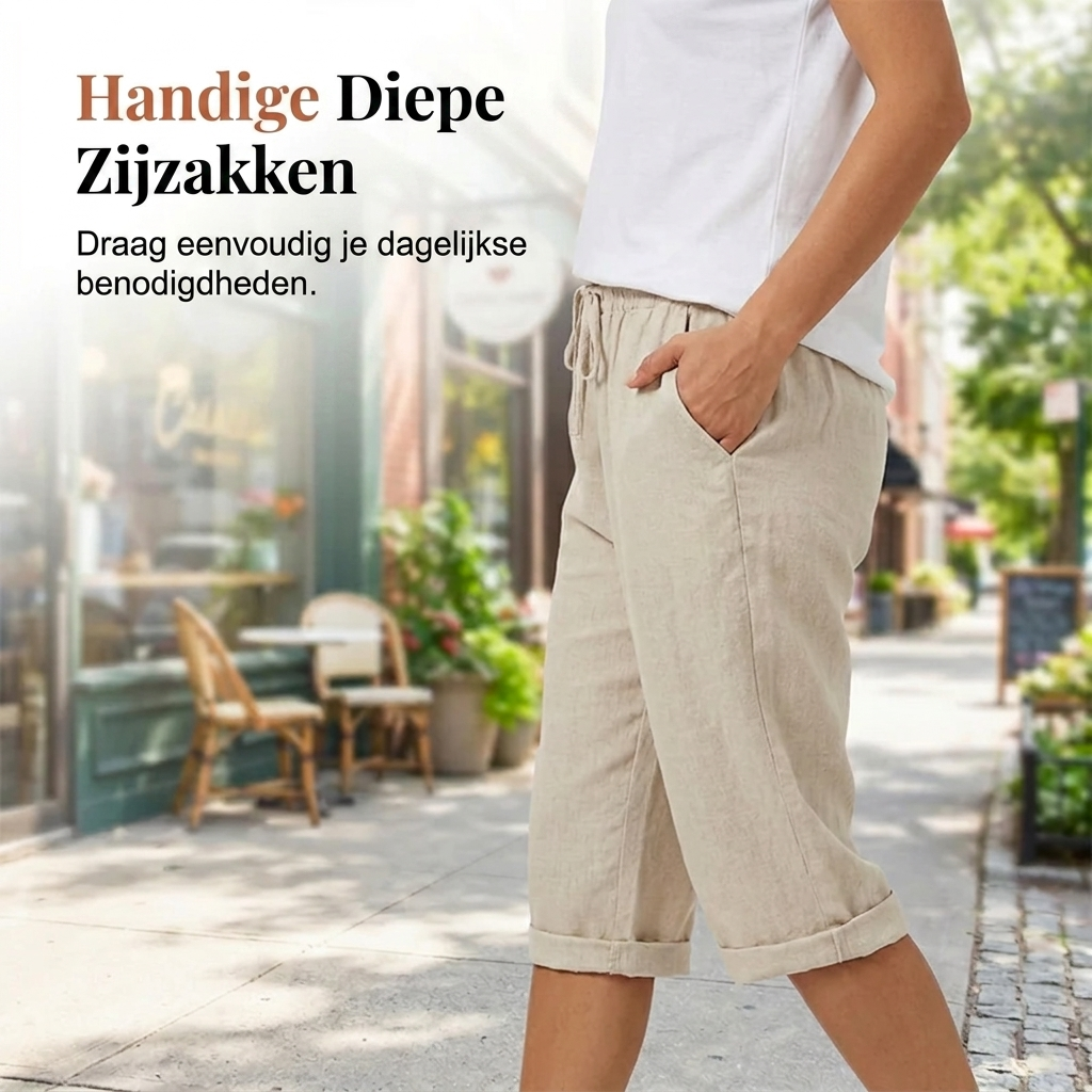 maisonnox® | Katoen linnen Dames Shorts (TIJDELIJK 1+1 GRATIS!)