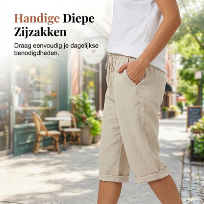 maisonnox® | Katoen linnen Dames Shorts (TIJDELIJK 1+1 GRATIS!)