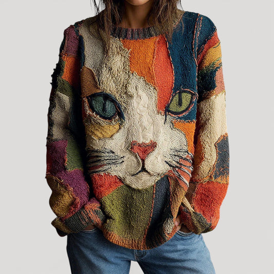 maisonnox® | Trui met Artistiek Gebreid Patroon