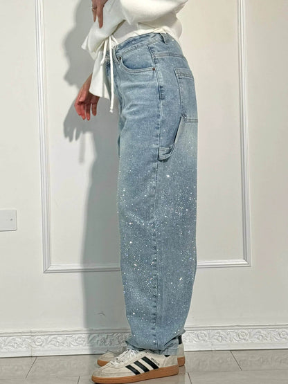 MaisonNox® | Wijde jeans voor dames – Modecomfort met een sprankelend accent