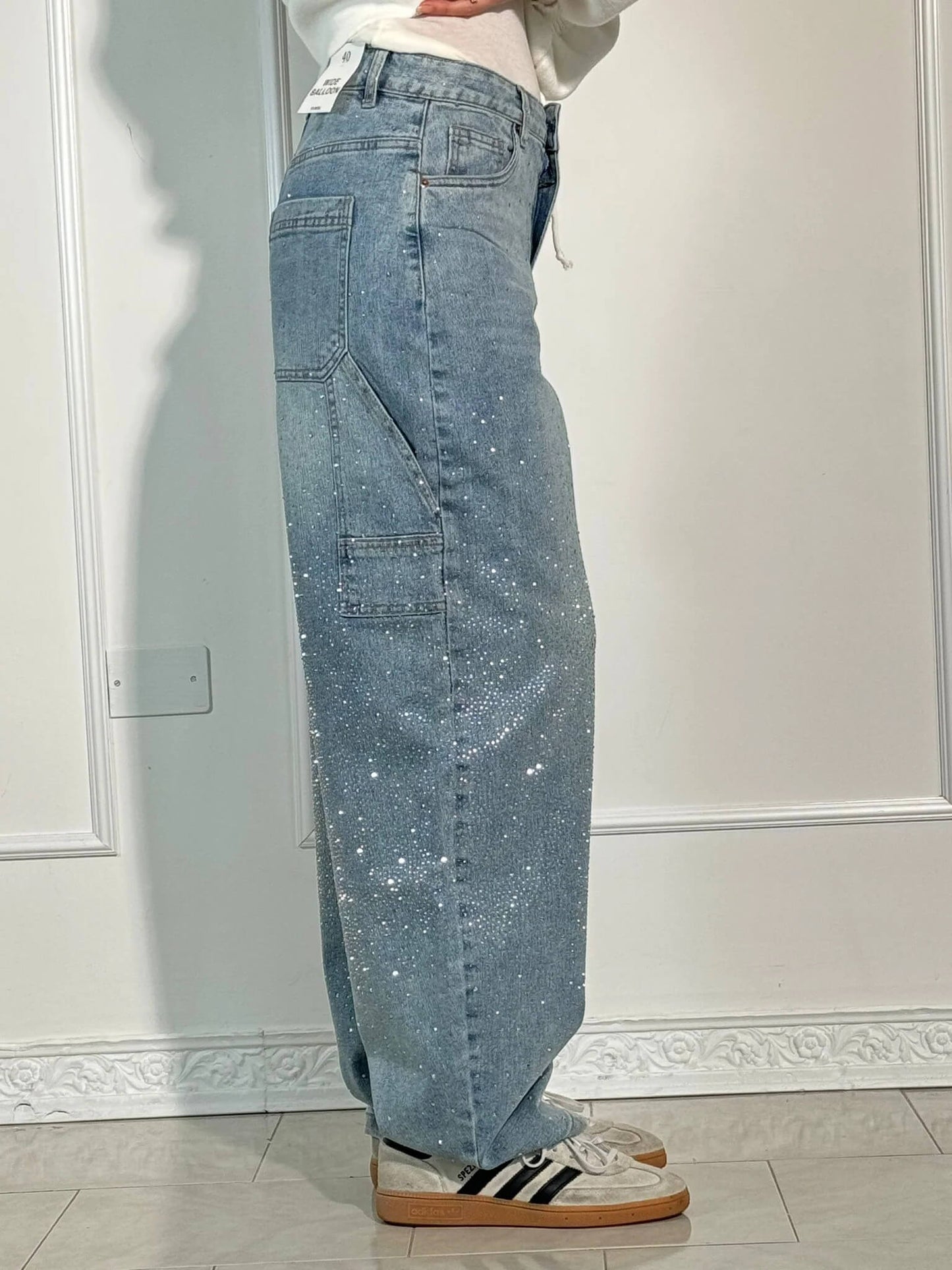 MaisonNox® | Wijde jeans voor dames – Modecomfort met een sprankelend accent