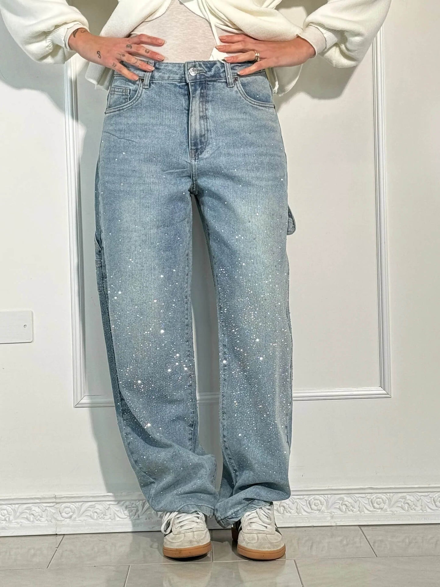 MaisonNox® | Wijde jeans voor dames – Modecomfort met een sprankelend accent