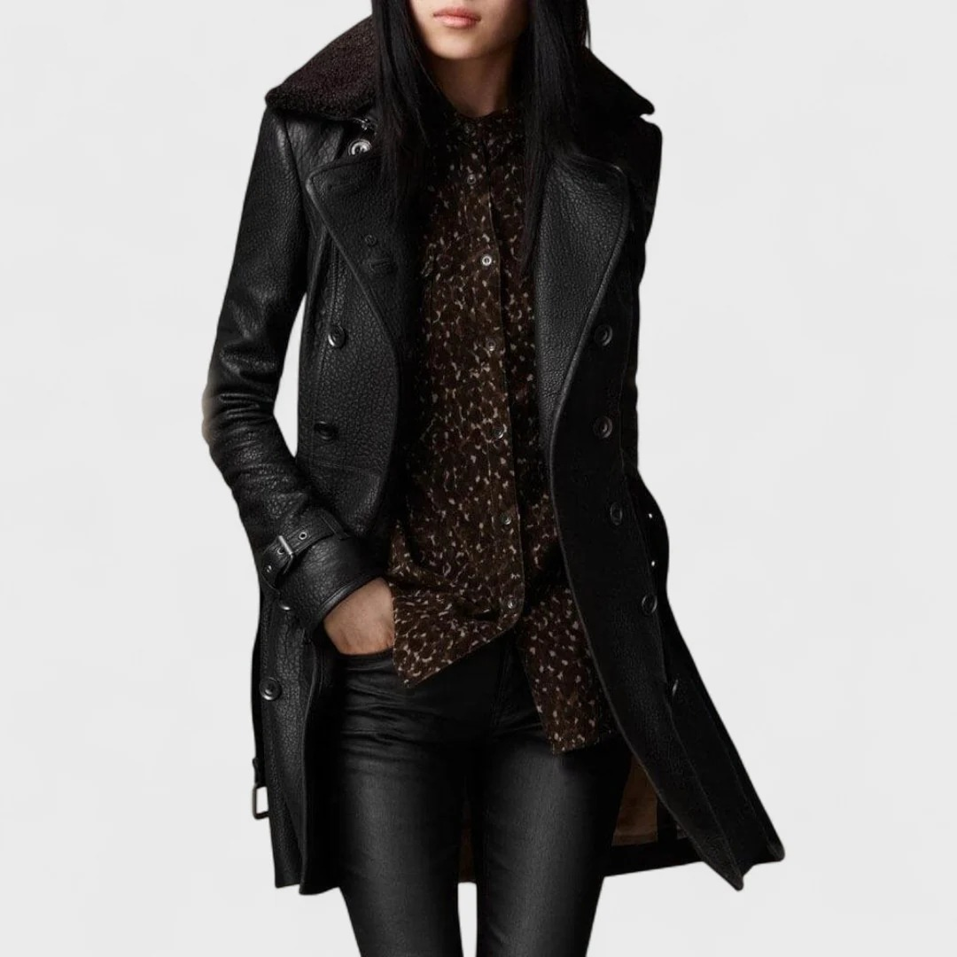 MaisonNox® | Elegante leren jas