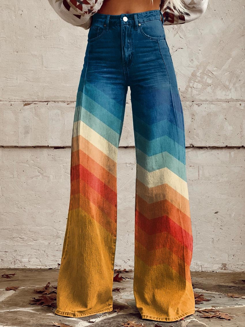 MaisonNox® | Elegante en Moderne Retro Zigzag Broek