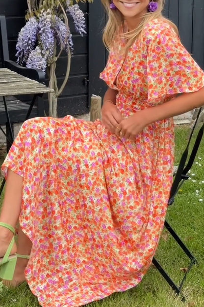 MaisonNox®  | Lange Bloemenjurk met Romantische en Lichte Stijl