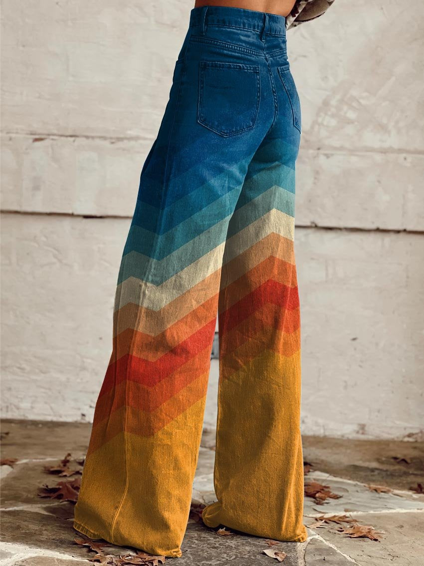 MaisonNox® | Elegante en Moderne Retro Zigzag Broek