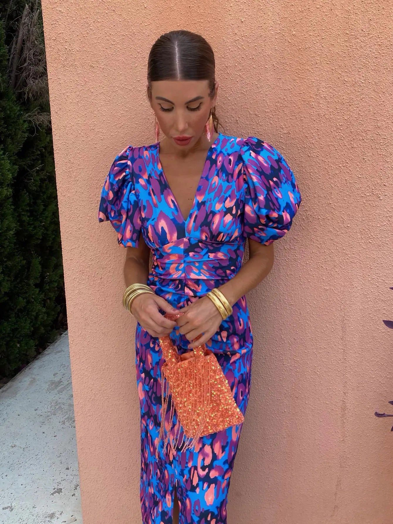 maisonnox® | midi-jurk met print