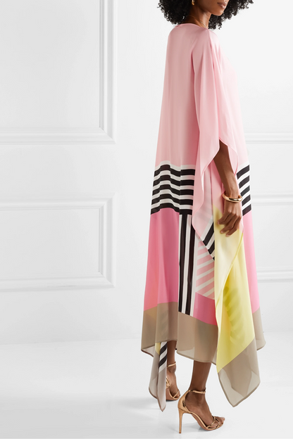 MaisonNox® | Boho Chic Caftan met Grafische Print