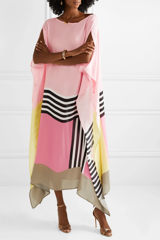 MaisonNox® | Boho Chic Caftan met Grafische Print