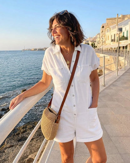 maisonnox® | Capri Denim Jumpsuit
