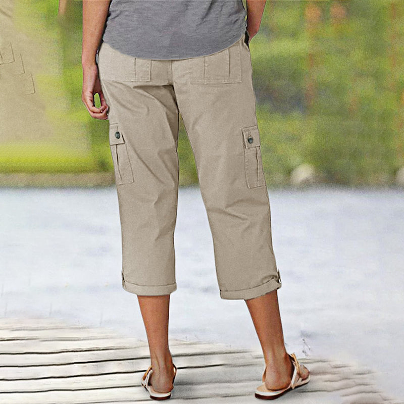 MaisonNox® | Capri Broek met Meerdere Zakken en Comfortabele Pasvorm voor Maximale Bewegingsvrijheid