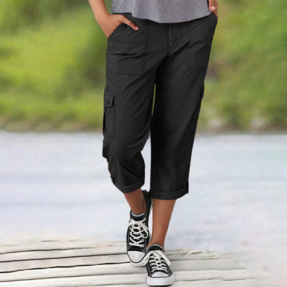 MaisonNox® | Capri Broek met Meerdere Zakken en Comfortabele Pasvorm voor Maximale Bewegingsvrijheid
