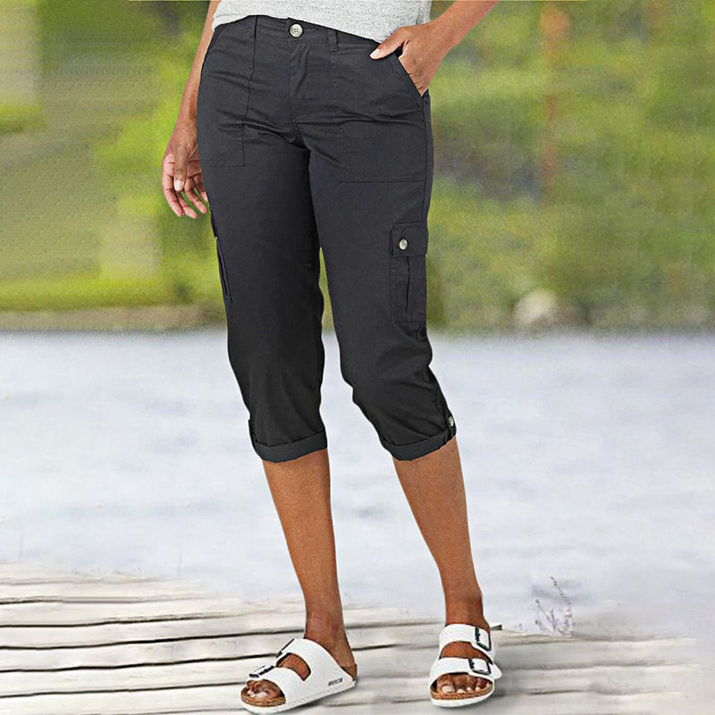 MaisonNox® | Capri Broek met Meerdere Zakken en Comfortabele Pasvorm voor Maximale Bewegingsvrijheid