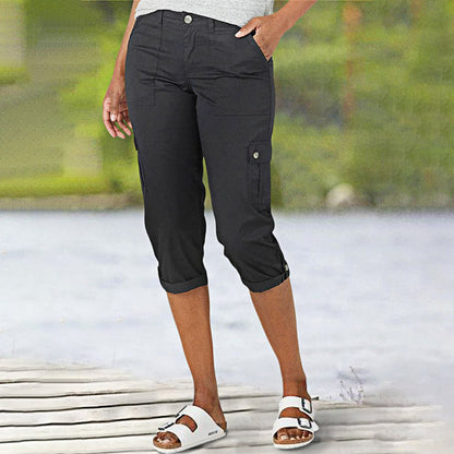 MaisonNox® | Capri Broek met Meerdere Zakken en Comfortabele Pasvorm voor Maximale Bewegingsvrijheid