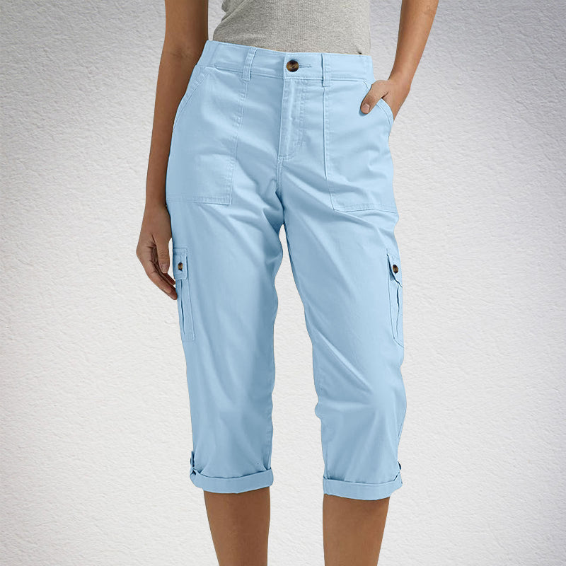 MaisonNox® | Capri Broek met Meerdere Zakken en Comfortabele Pasvorm voor Maximale Bewegingsvrijheid
