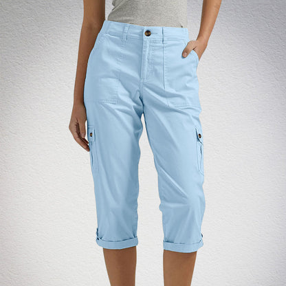 MaisonNox® | Capri Broek met Meerdere Zakken en Comfortabele Pasvorm voor Maximale Bewegingsvrijheid