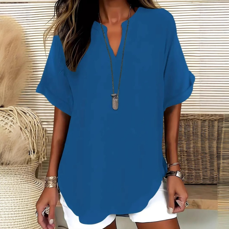 maisonnox® | Losvallende effen blouse