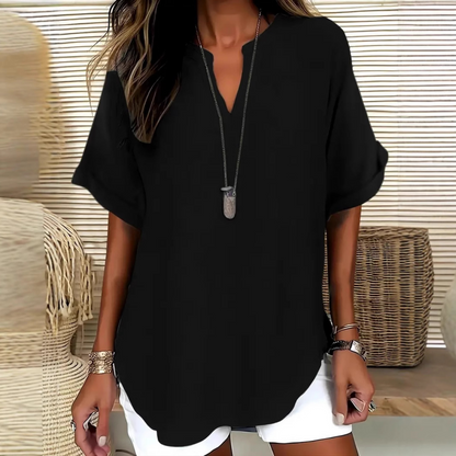 maisonnox® | Losvallende effen blouse