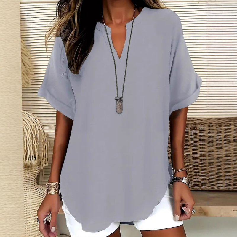 maisonnox® | Losvallende effen blouse