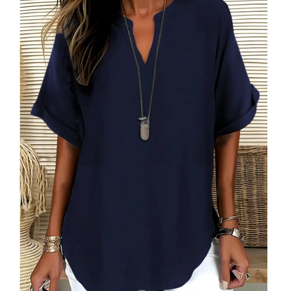 maisonnox® | Losvallende effen blouse