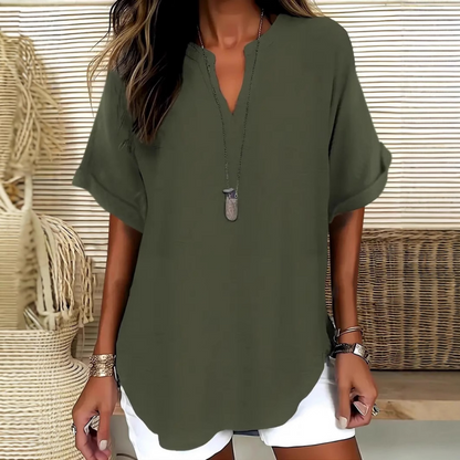 maisonnox® | Losvallende effen blouse