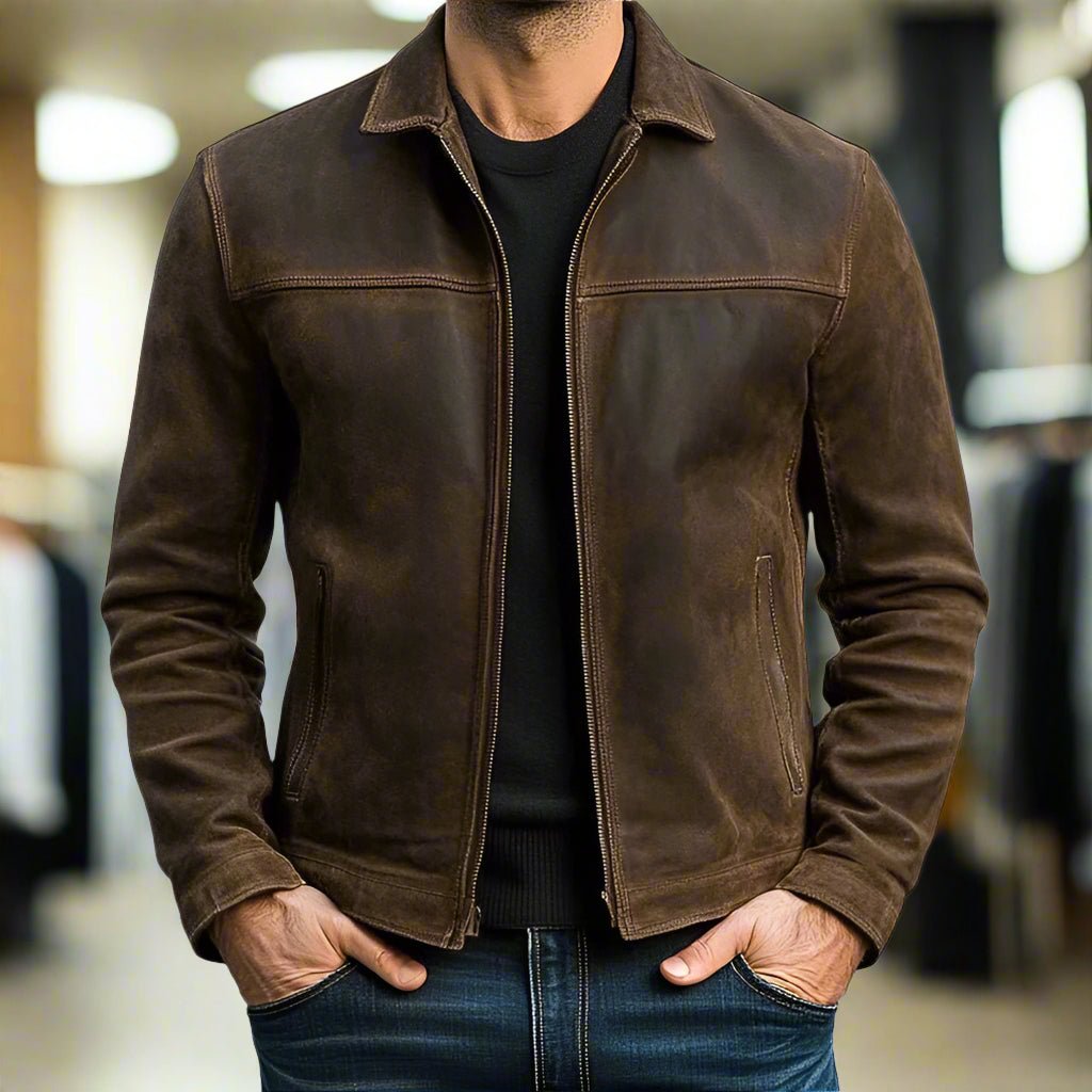 MaisonNox® | Premium Leren Jas - Tijdloos Stijl en Comfort