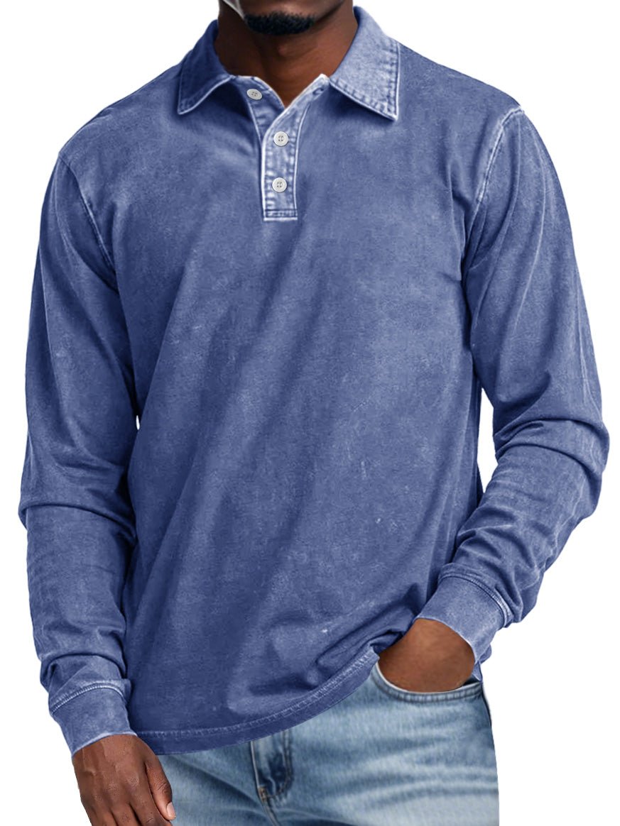 MaisonNox®| Retro Polo met Lange Mouwen – Elegantie en Dagelijks Comfort