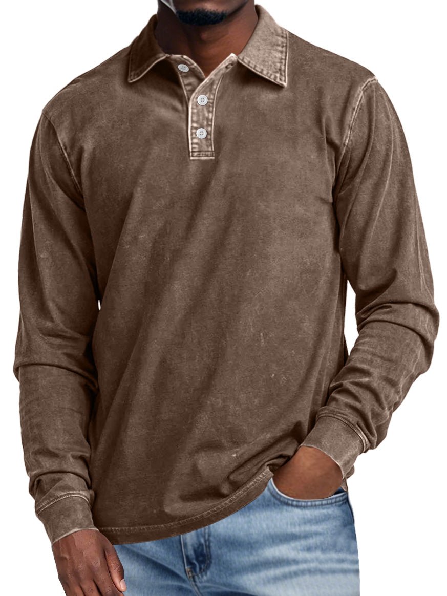 MaisonNox®| Retro Polo met Lange Mouwen – Elegantie en Dagelijks Comfort