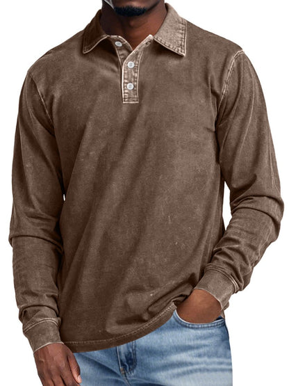 MaisonNox®| Retro Polo met Lange Mouwen – Elegantie en Dagelijks Comfort