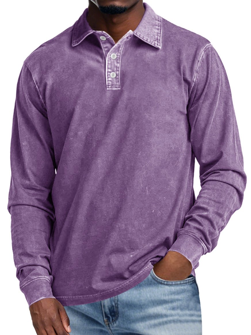 MaisonNox®| Retro Polo met Lange Mouwen – Elegantie en Dagelijks Comfort