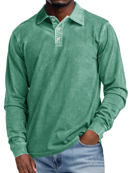 MaisonNox®| Retro Polo met Lange Mouwen – Elegantie en Dagelijks Comfort