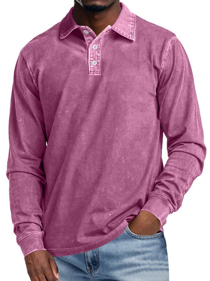 MaisonNox®| Retro Polo met Lange Mouwen – Elegantie en Dagelijks Comfort